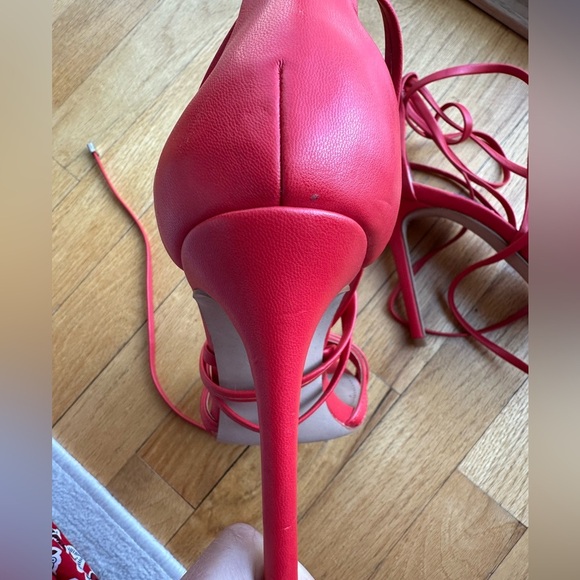 Steve Madden Stunir Red Strappy Heeled Sandals size 8.5 - Picture 5 of 8